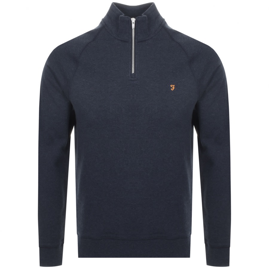Alternative Image for ProductFarah Vintage Jim Half Zip Sweatshirt Navy1